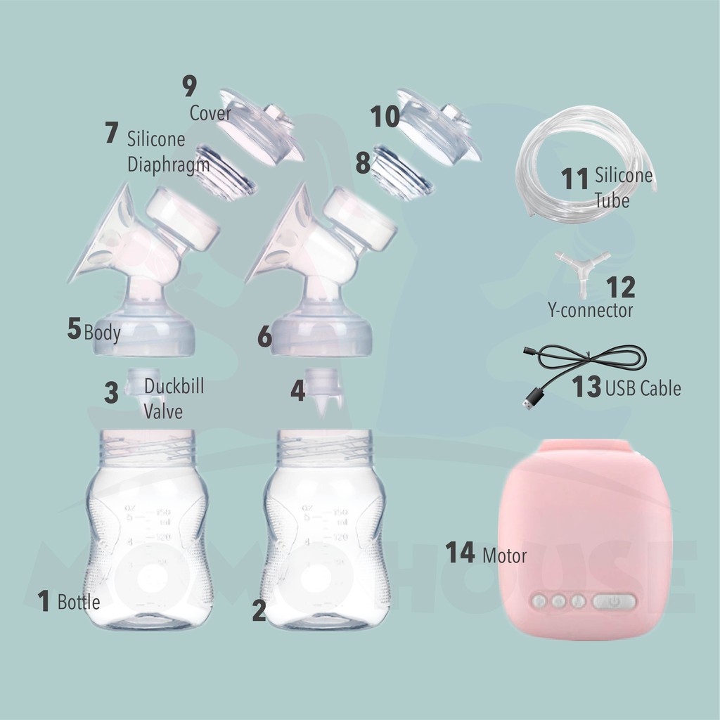 Spare Parts Momo House Electric Breast Pump (Diaphragm, Cover, Body
