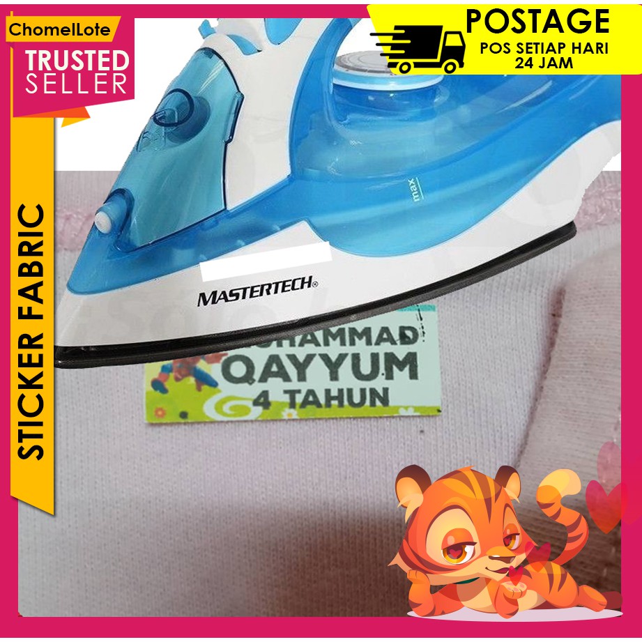 Iron On Sticker Untuk Kain atau Fabrik sticker baju sticker fabric Label baju Shopee Malaysia
