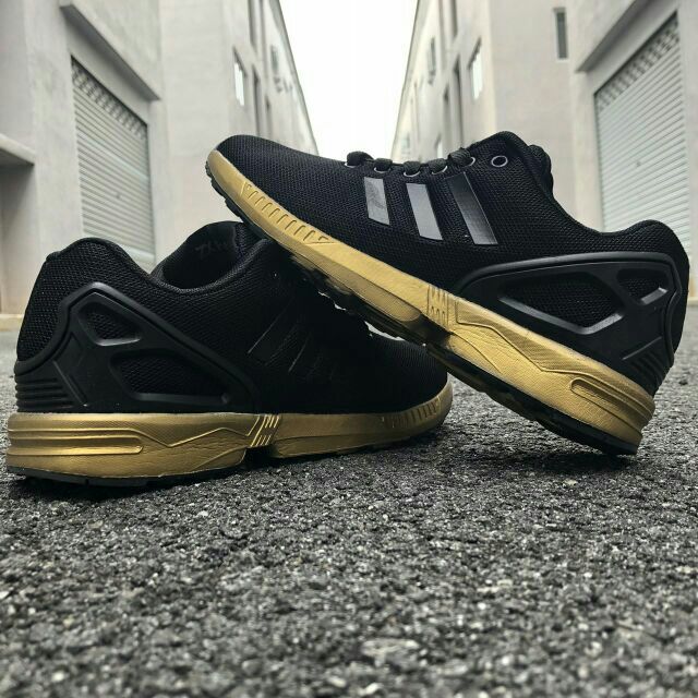 adidas zx flux black and yellow