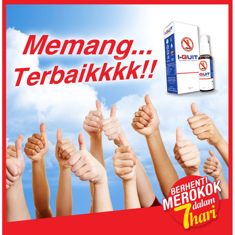 I-Quit Produk Berhenti Merokok. Stop Smoking. Stop vaping 