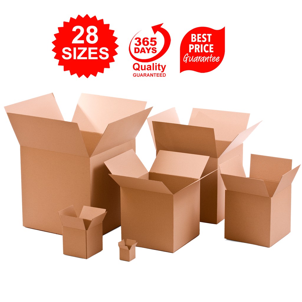 Medium to Big Carton Box / 28 Sizes/ Kotak sederhana & Besar. Courier