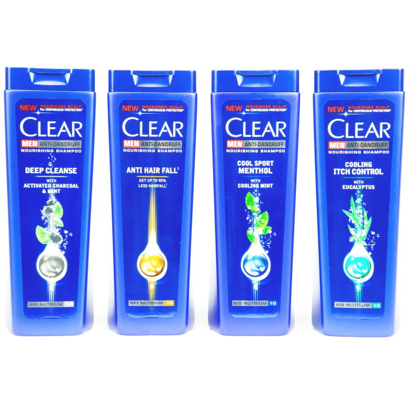 Clear Men Anti Dandruff Shampoo 180ml Cool Sport Menthol Anti