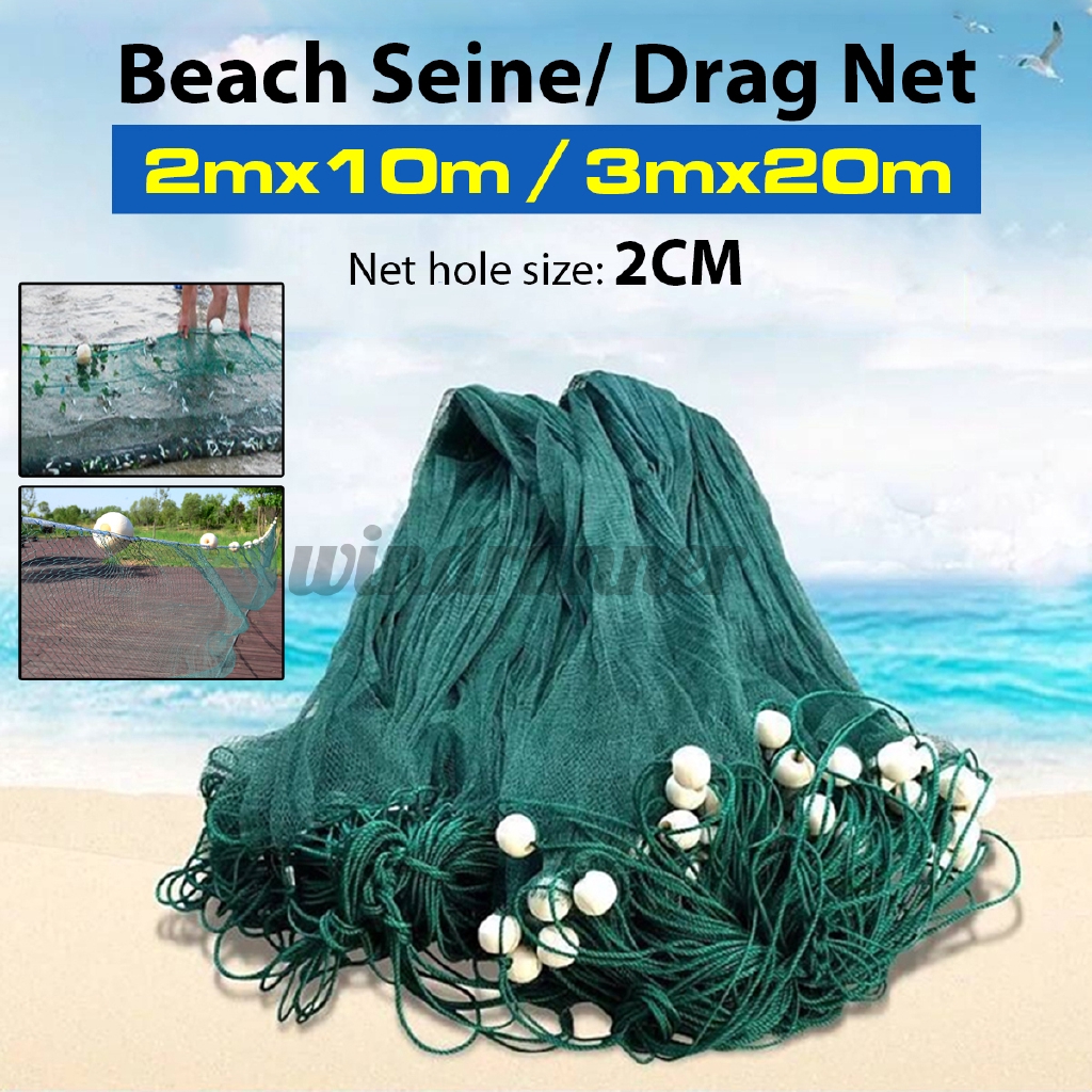 Polyester Seines, Handmade Fishing Drag Net With High