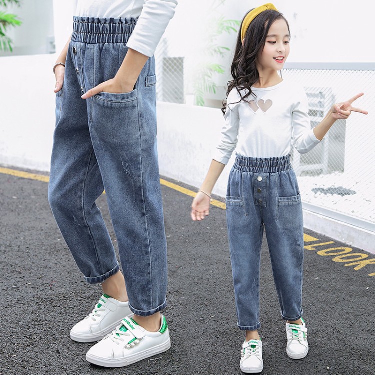 kids high waisted jeans