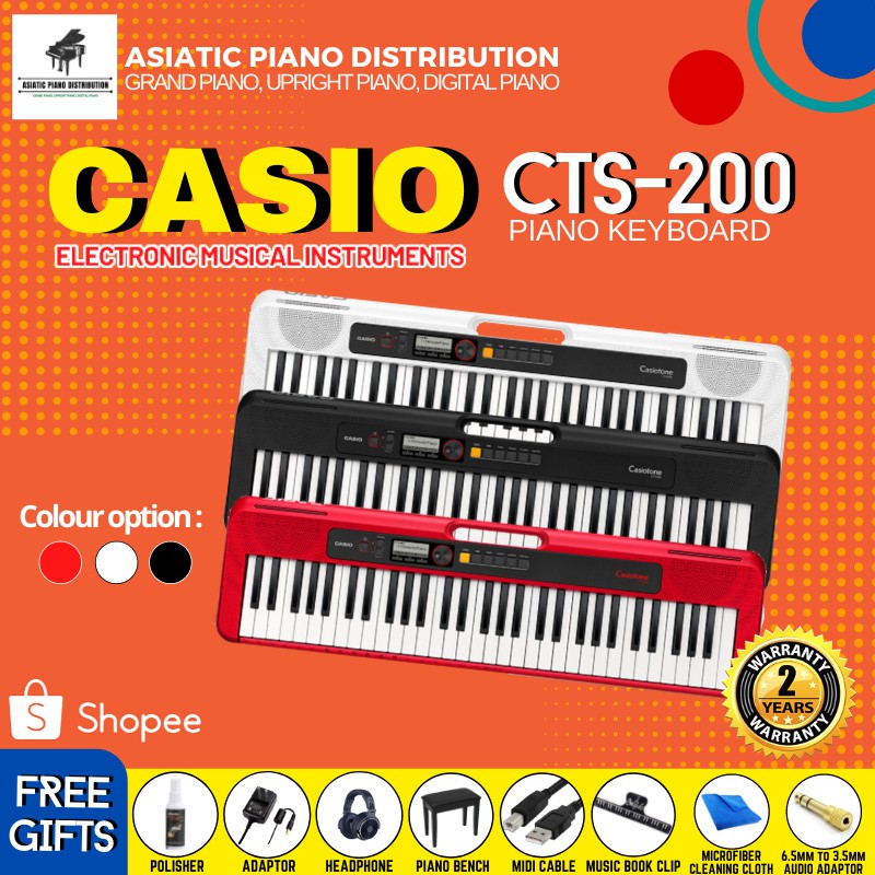 Casio CTS200 Digital Keyboard (with package) Shopee Malaysia