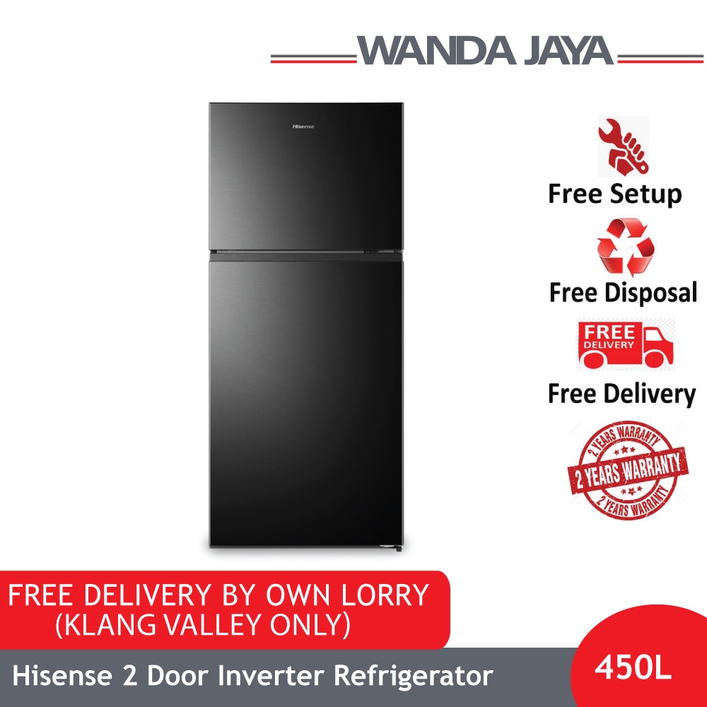 [Free Shipping] Hisense 2 Door Fridge 450L Refrigerator RT486N4FBV