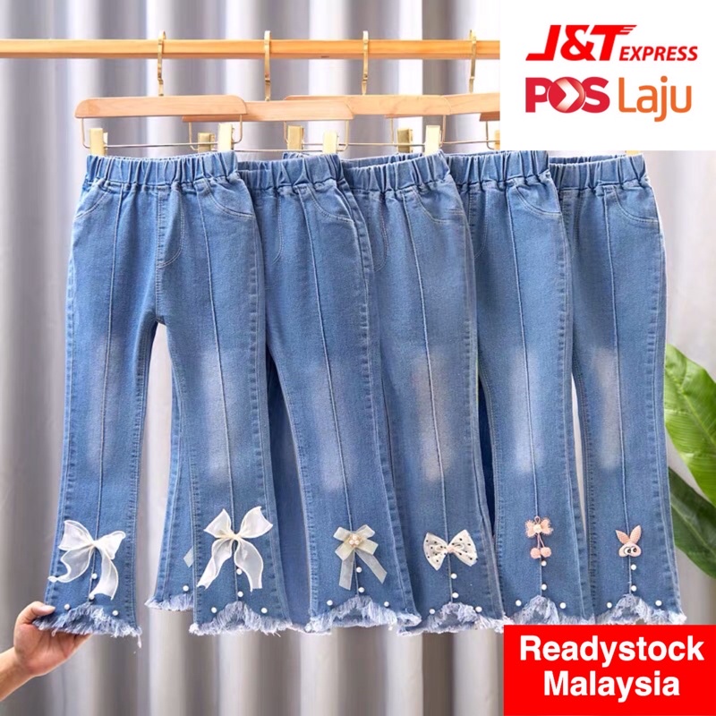 Seluar Jeans Budak Perempuan 4-12 Years/Kids Jeans Girl [Readystock]