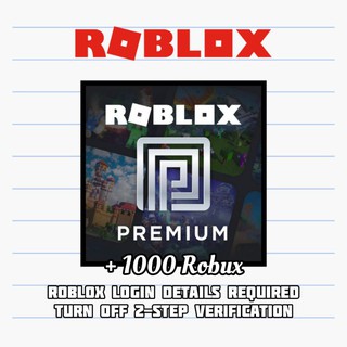 Roblox Membership Premium Service Shopee Malaysia - 1700 robux premium