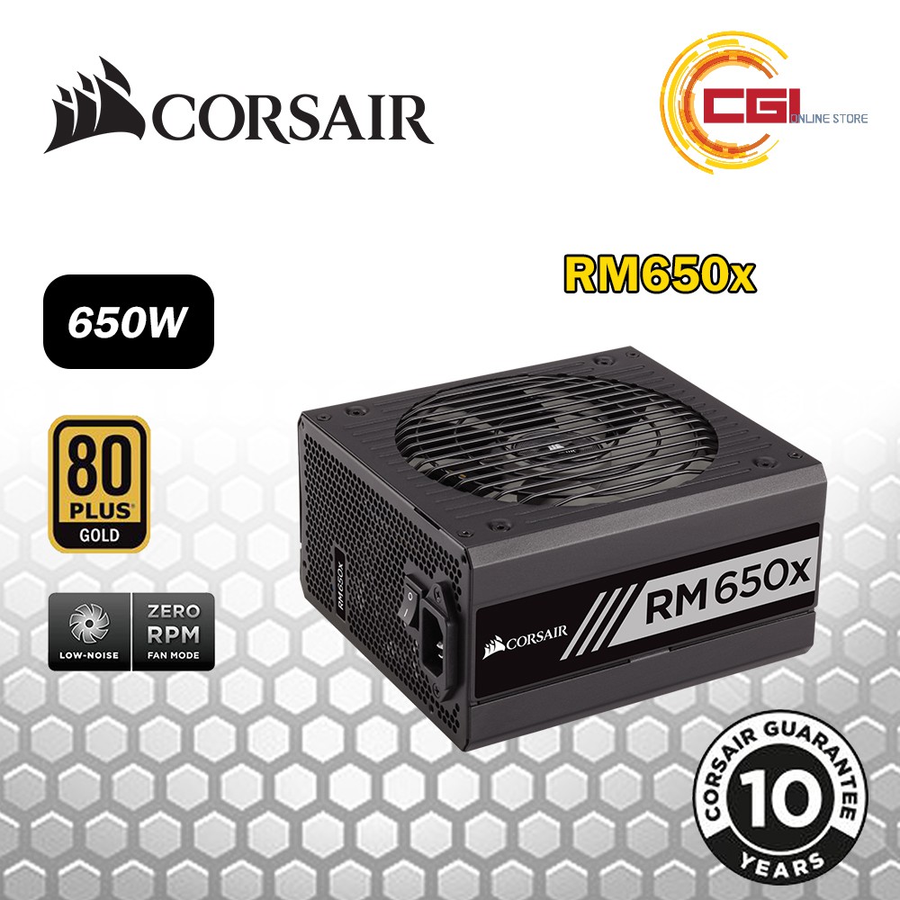 Corsair Rm650x 650w 80plus Gold Certified Full Modular Psu Cp Uk Shopee Malaysia