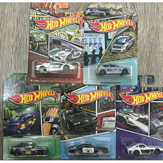 hot wheels police car set
