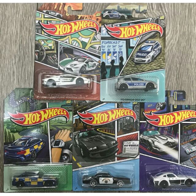 hot wheels police car set