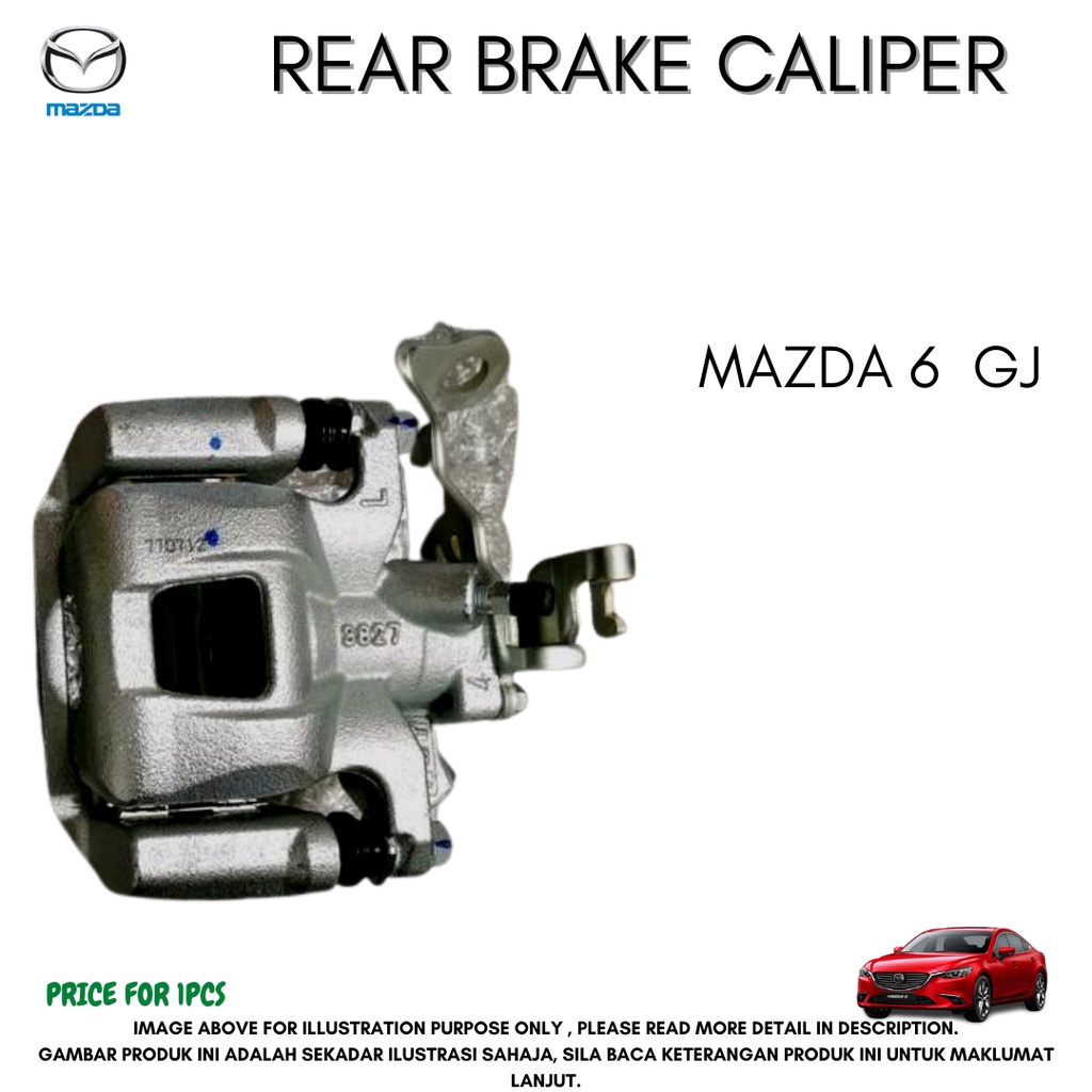 MAZDA GENUINE REAR BRAKE CALIPER ASSY LEFT / RIGHT FOR MAZDA 6 GJ YEAR ...