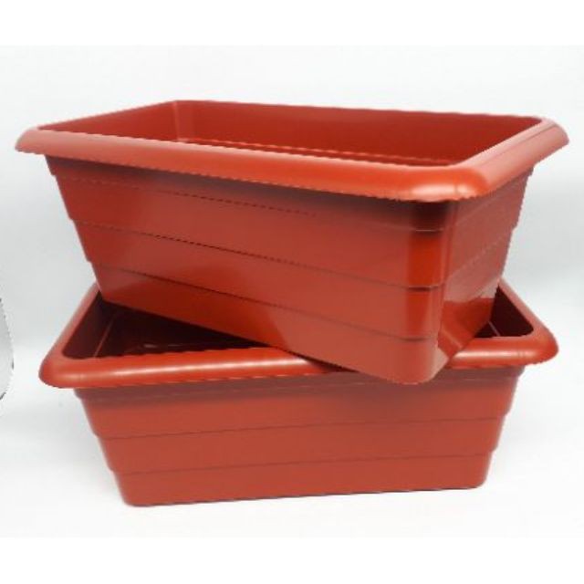 1pcs Pasu bunga  segi  Rectangular Plastic Flower Pot  