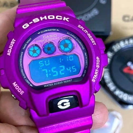 G Shock Dw6900 Purple Matte Custom Autolight Dw 6900 ungu men watch ...