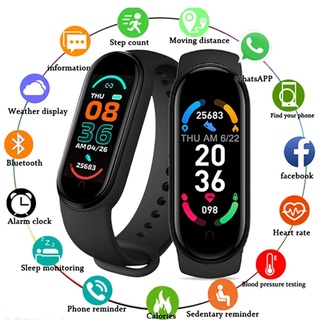 M6 smartwatch xiaomi mi band 6 smartband bluetooth 4.2 monitor smart ...