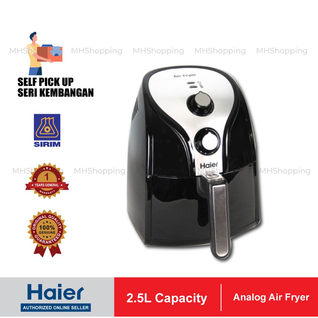 Promo(RM169) Haier Air Fryer 2.5L Analog Haier HAAF25 / Digital HA