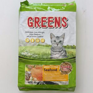 Makanan kucing berkhasiat Pet food Greens Cat Food Seafood/Chicken 