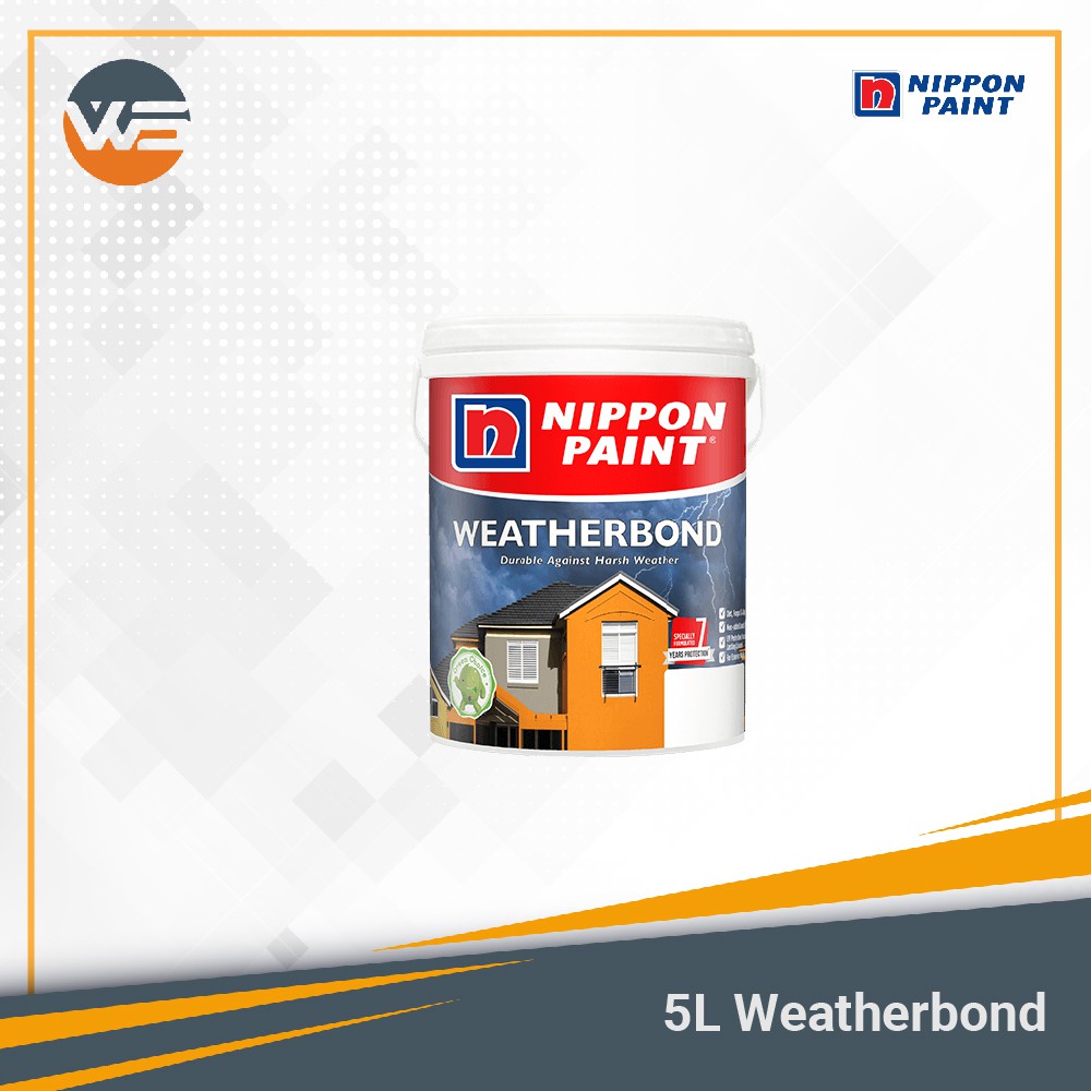 5L Nippon Weatherbond FOR EXTERIOR | Shopee Malaysia