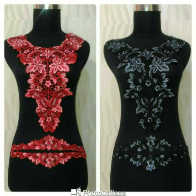 Lace embroidery gamiskaftan BL 05