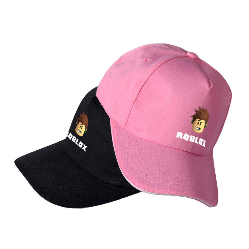 Games Roblox Kids Hats Adjustable Black Pink Cartoon Summer Baseball Caps - baseball games on roblox