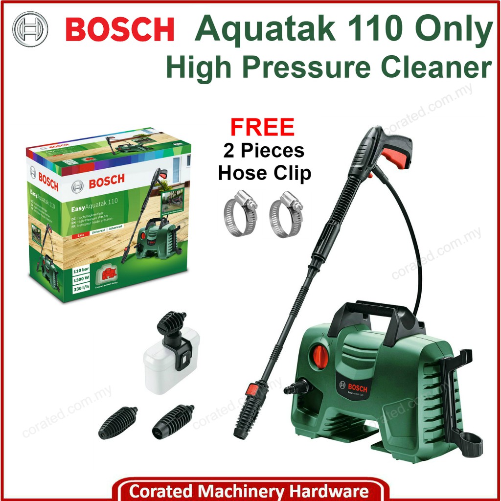 New Bosch Aquatak 110 110bar High Pressure Cleaner 6 Month