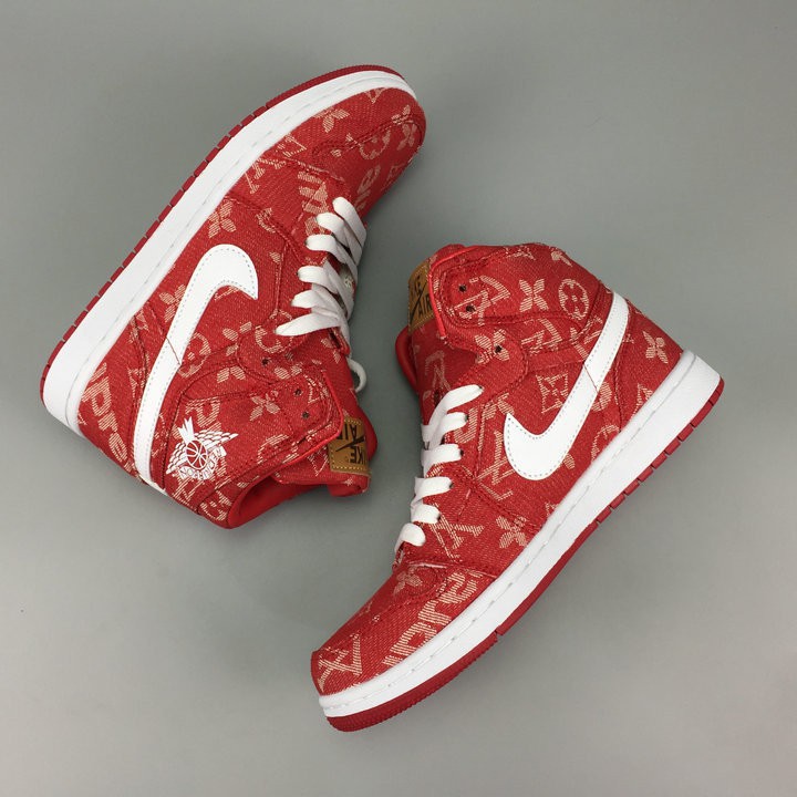 supreme lv air jordan 1