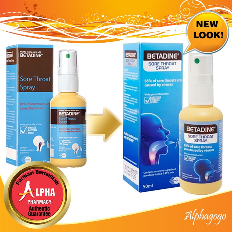 Betadine Sore Throat Spray 50ml (Exp 06/2025) Shopee Malaysia