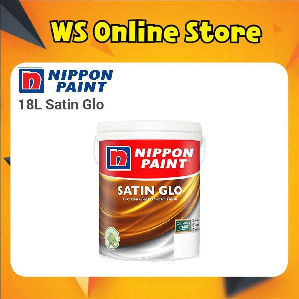 18L Nippon Satin Glo  Mixed Colour For Light Colour Only 