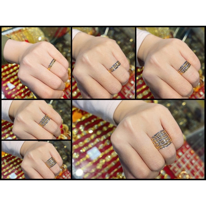 Cincin Klcc Viral Emas 916 Ready Stock Saiz Kecil Hingga Besar Shopee Malaysia