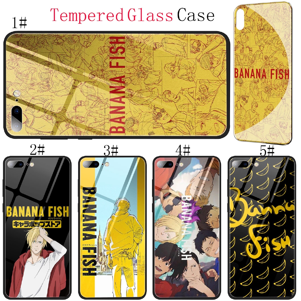 Iphone Xr X Xs Max 6s 6 7 8 Plus 5s 5 Tempered Glass Phone Case Banana Fish Cover Shopee Malaysia