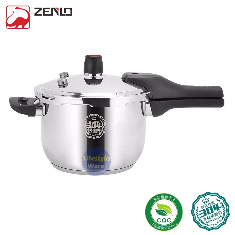 18/10 STAINLESS STEEL 80KPA PRESSURE COOKER 8 LITER