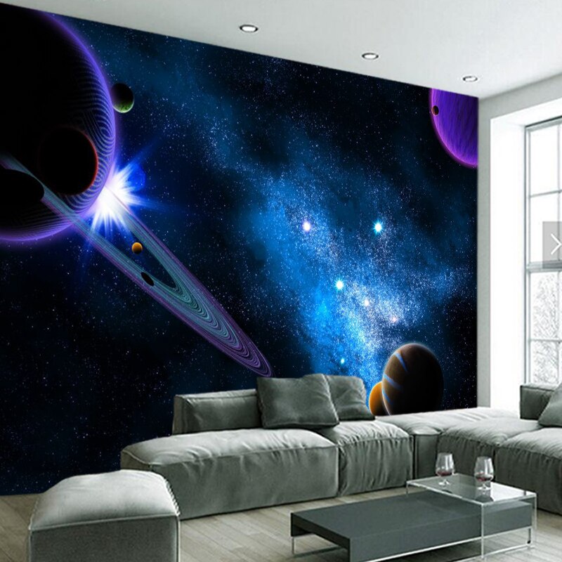 Custom mural 3d wallpapers, cosmic space wallpaper for living room bedroom  ceiling background decorative waterproof wallpaper | Shopee Malaysia