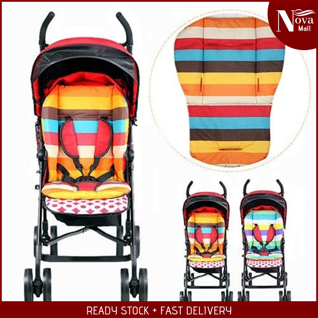 Rainbow Baby Stroller Cushion Pad Seat Pushchair Cover Kids Pillow