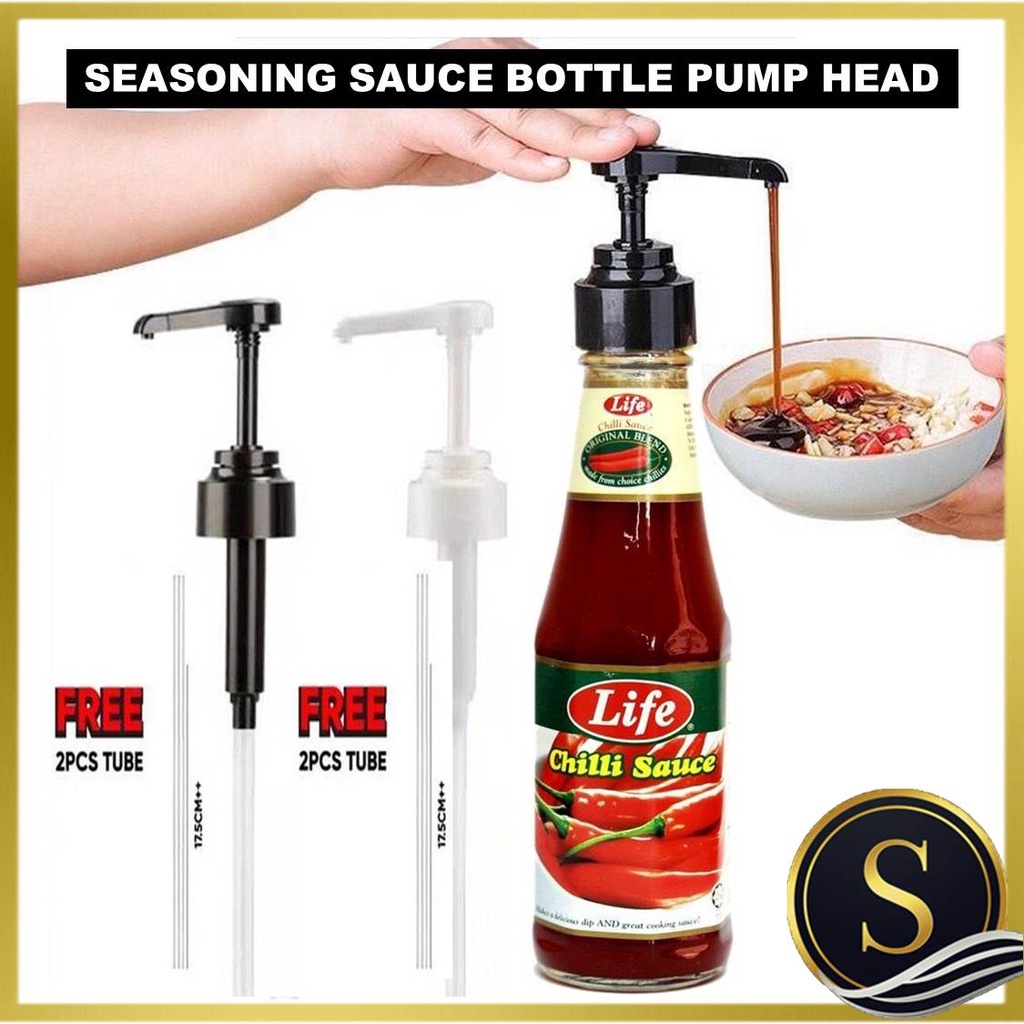 Seasoning Sauce Bottle Pump Head Spice Chili Tomato Ketchup Soya Sauce