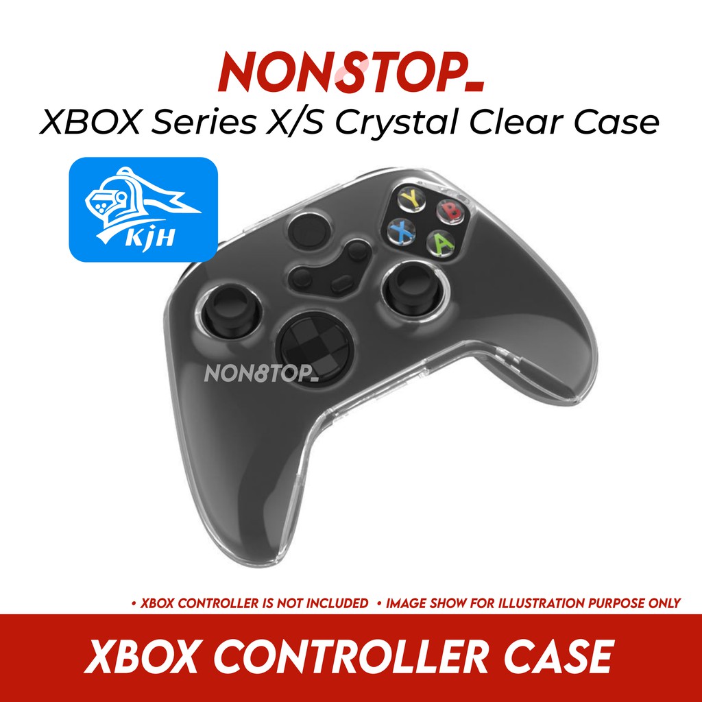 KJH Xbox Series X/S Crystal Clear Controller Shell Hard Transparent