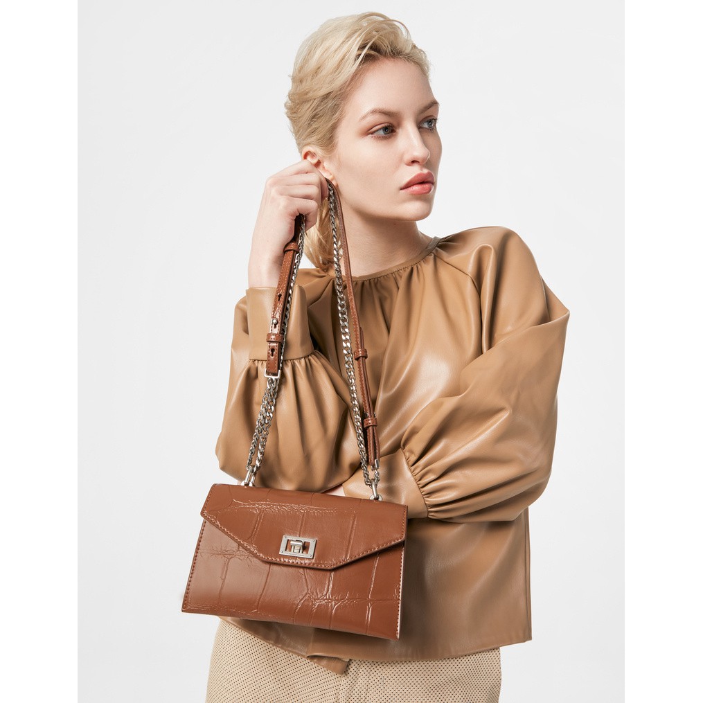charles and keith turn lock crossbody bag