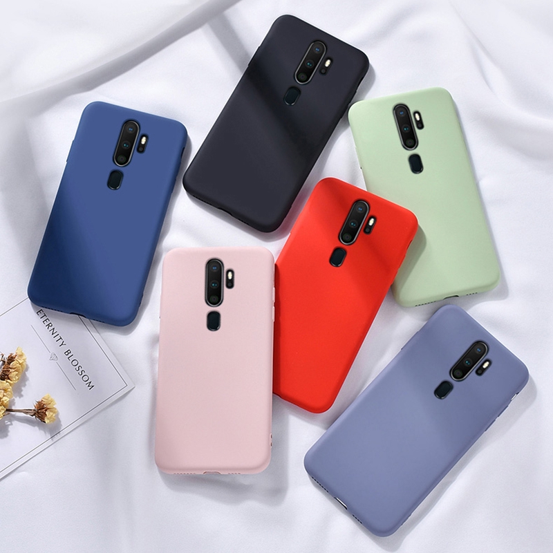 OPPO Reno2 A9 A5 2020 Reno 2 2F 10x Zoom F11 Pro Soft Liquid Silicone Case TPU Protective Phone Casing