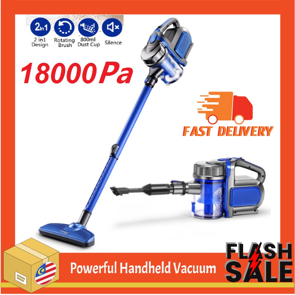 2 in 1 Handheld Cord Vacuum Cleaner Cyclone 18000Pa Strong Suction