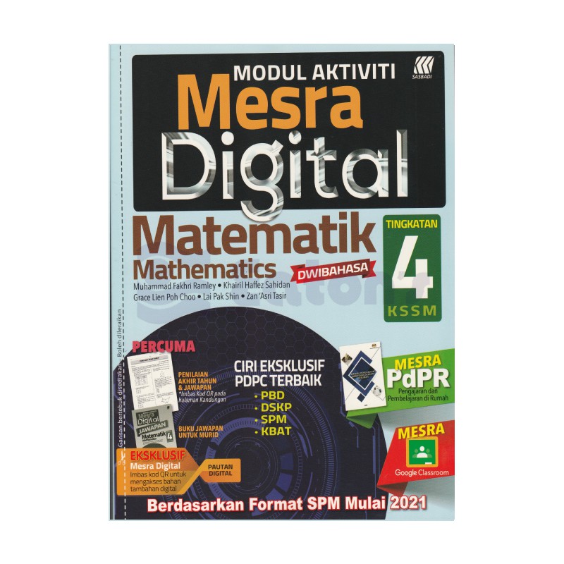 Sasbadi  Reference Book  Modul Aktiviti Mesra Digital Matematik