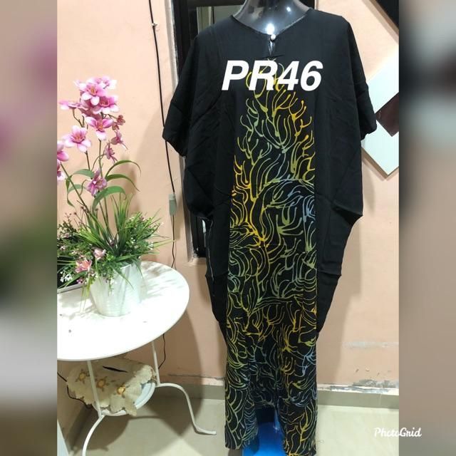 Baju kelawar kaftan batik terengganu cotton lengan pendek Baju kelawar kaftan batik terengganu cotton lengan pendek