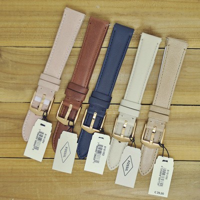 FOSSIL strap leather soft watch chain female 16MM universal original  accessories | Shopee Malaysia