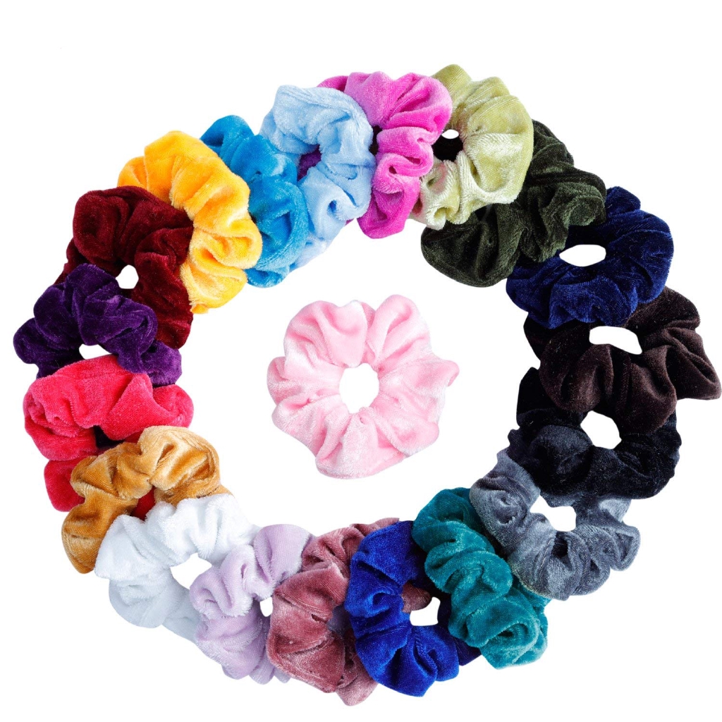 NEW Women Elegant Silk/Velvet Scrunchies Elastic Hair Bands Hair Accessories