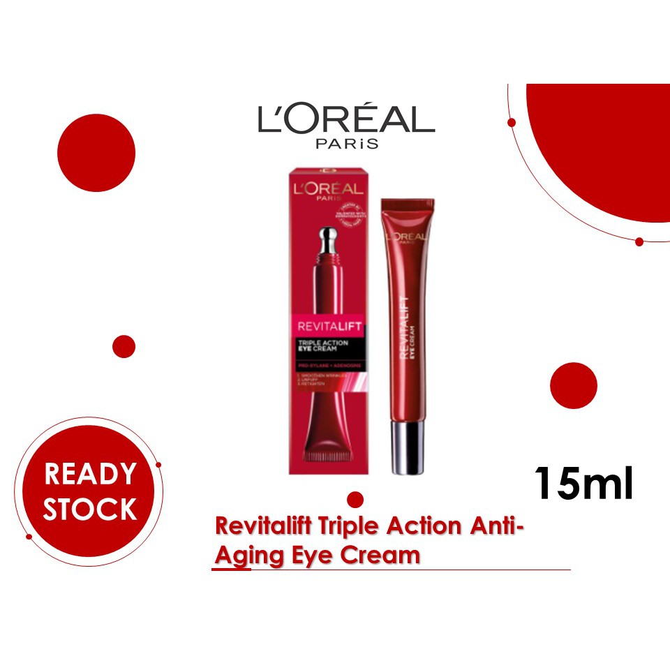 L’Oreal Paris Revitalift Triple Action AntiAging Eye Cream (15ml) (MFG