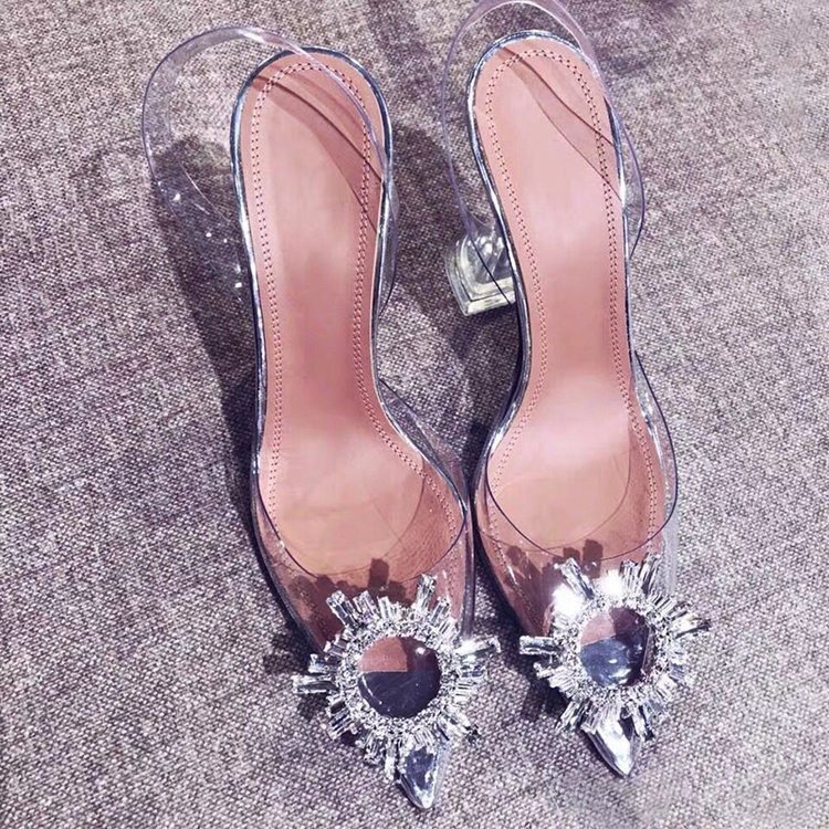 transparent pump heels