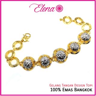 Elena Virul Emas  Bangkok Bracelet Gelang  Tangan Design 