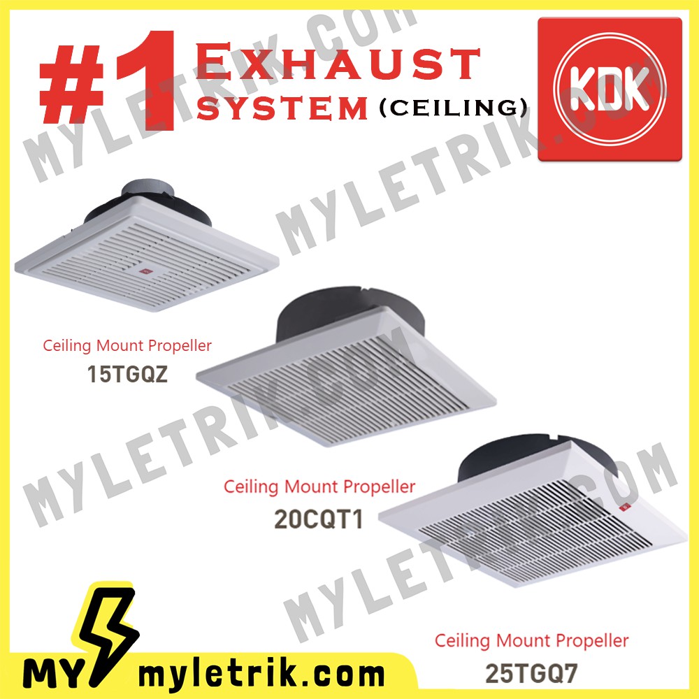 KDK Ceiling Mounted Ventilating Fan / Exhaust Fan 15TGQ (15CM / 6" Inch