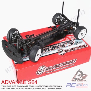 3レーシング 1/10 RC ADVANCE S64 ボディ付き 完成品+