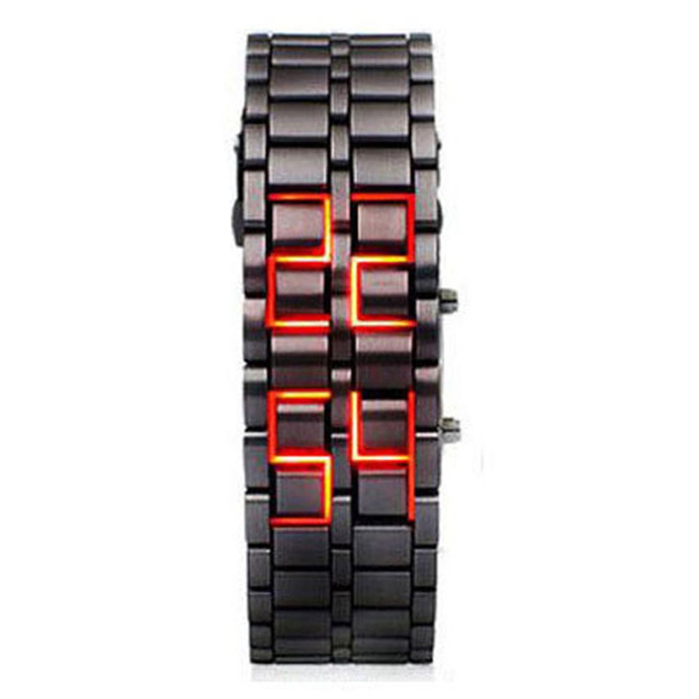 Hot selling alloy lava watch blue lamp volcano led Bracelet Watch cool children's electronic watch