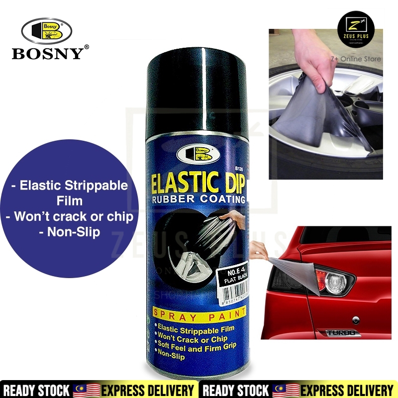 BOSNY Elastic Dip Rubber Coating Spray Car Motorcycles Auto Wheel Fast ...