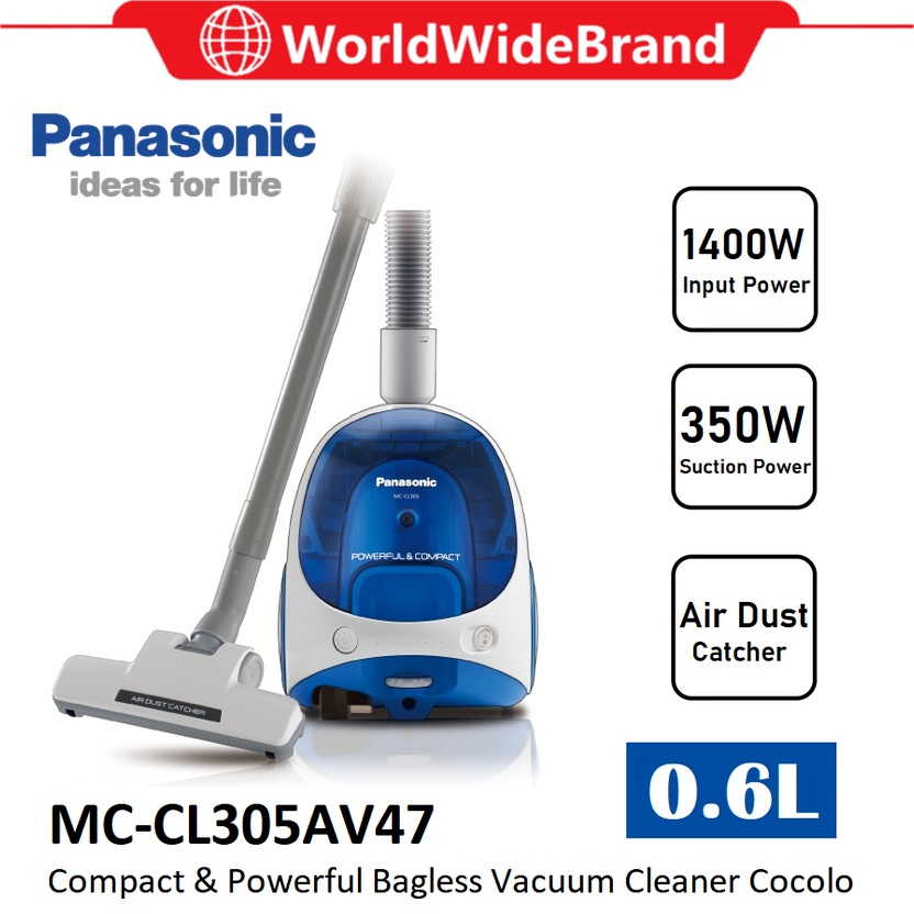 PANASONIC MCCL305AV47 0.6L 1400W BAGLESS VACUUM CLEANER CANISTER